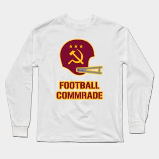 Football Commrade Helmet - Yellow Long Sleeve T-Shirt